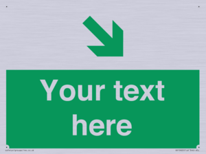 Custom Safe condition: Green Down right arrow